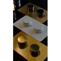 Смеситель скрытого монтажа для душа BOHEME Cell 134-2-G с термостатом Gold — 5