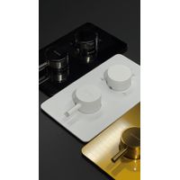 Смеситель скрытого монтажа для душа BOHEME Cell 134-2-MW с термостатом Matt White — 3