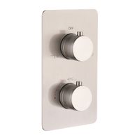Смеситель скрытого монтажа для душа BOHEME Cell 134-2-NB с термостатом Nickel Brush — 1