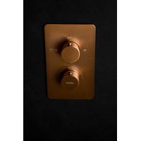 Смеситель скрытого монтажа для душа BOHEME Cell 134-3-BRB с термостатом Brushed Bronze — 3