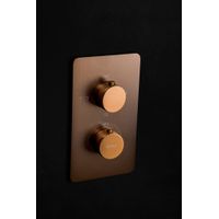 Смеситель скрытого монтажа для душа BOHEME Cell 134-3-BRB с термостатом Brushed Bronze — 4
