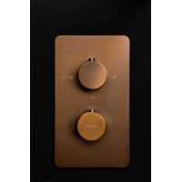 Смеситель скрытого монтажа для душа BOHEME Cell 134-3-BRB с термостатом Brushed Bronze — 5