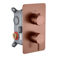 Смеситель скрытого монтажа для душа BOHEME Cell 135-2-BRB Brushed Bronze — 1