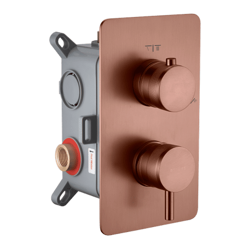 Смеситель скрытого монтажа для душа BOHEME Cell 135-2-BRB Brushed Bronze