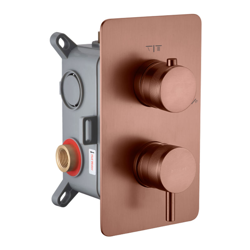 Смеситель скрытого монтажа для душа BOHEME Cell 135-2-BRB Brushed Bronze