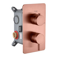 Смеситель скрытого монтажа для душа BOHEME Cell 135-2-CB Copper Brushed — 1