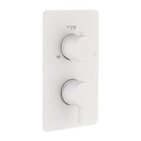 Смеситель скрытого монтажа для душа BOHEME Cell 135-2-MW Matt White — 1