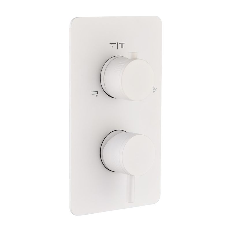Смеситель скрытого монтажа для душа BOHEME Cell 135-2-MW Matt White