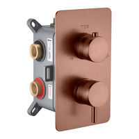 Смеситель скрытого монтажа для душа BOHEME Cell 135-3-BRB Brushed Bronze — 1