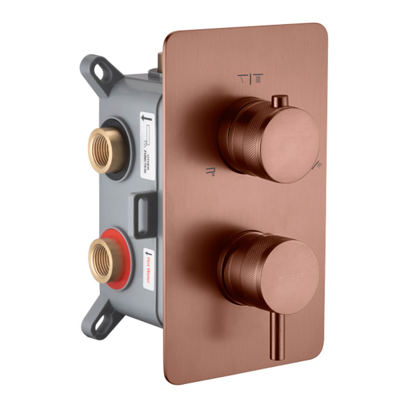 Смеситель скрытого монтажа для душа BOHEME Cell 135-3-BRB Brushed Bronze
