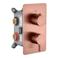 Смеситель скрытого монтажа для душа BOHEME Cell 135-3-CB Copper Brushed — 1