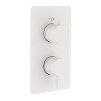 Смеситель скрытого монтажа для душа BOHEME Cell 135-3-MW Matt White — 1