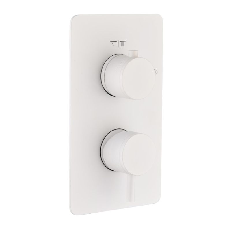 Смеситель скрытого монтажа для душа BOHEME Cell 135-3-MW Matt White