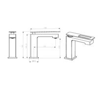 Смеситель для раковины BOHEME Q 141-WCR.2 WhiteChrome.2 — 2