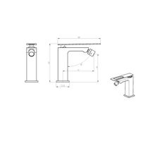 Смеситель для биде BOHEME Q 146-BB Black Black — 2