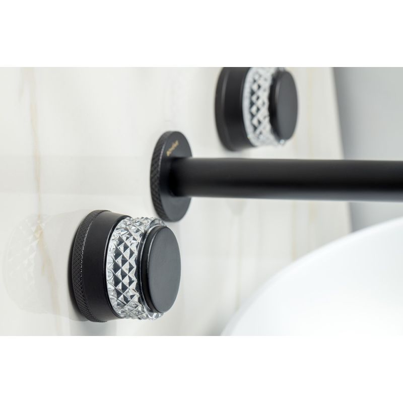 Смеситель скрытого монтажа для раковины BOHEME Aura 152-2-B-A Black
