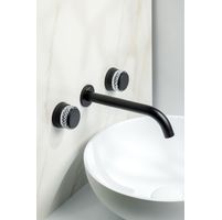 Смеситель скрытого монтажа для раковины BOHEME Aura 152-2-B-A Black — 5