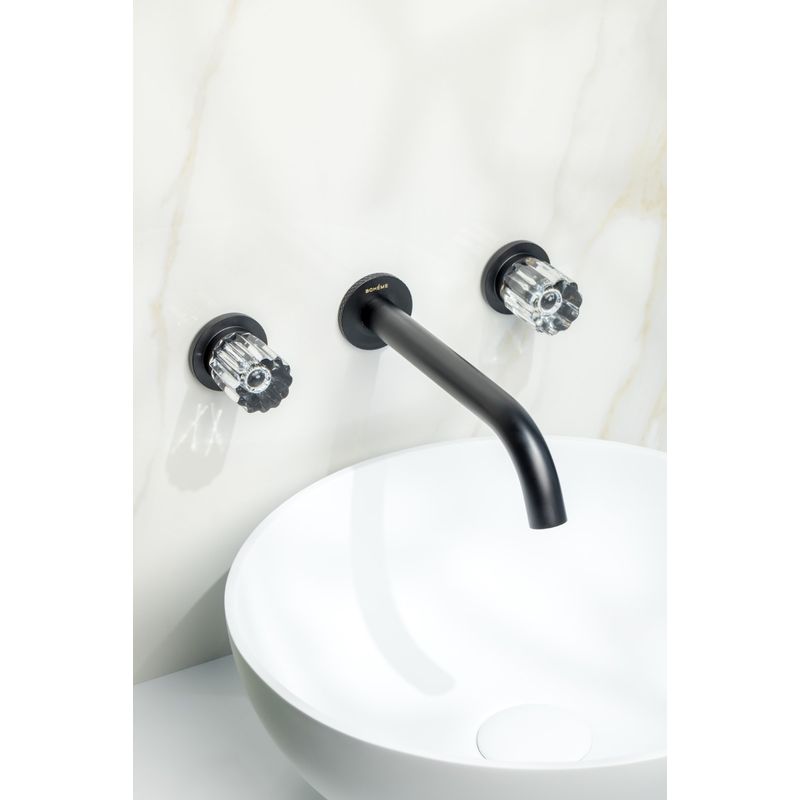 Смеситель скрытого монтажа для раковины BOHEME Elegante 152-2-B-EL Black