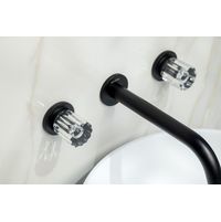 Смеситель скрытого монтажа для раковины BOHEME Elegante 152-2-B-EL Black — 4