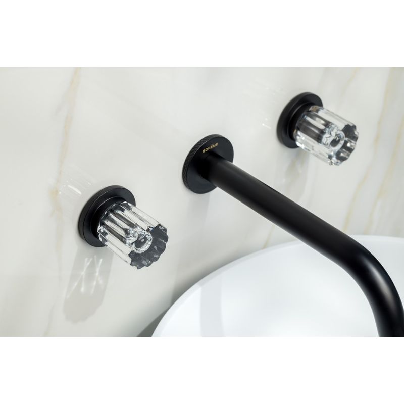 Смеситель скрытого монтажа для раковины BOHEME Elegante 152-2-B-EL Black