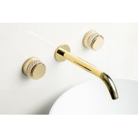 Смеситель скрытого монтажа для раковины BOHEME Aura 152-2-G-A Gold — 3