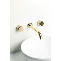 Смеситель скрытого монтажа для раковины BOHEME Aura 152-2-G-A Gold — 5