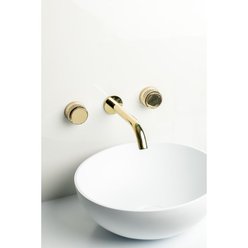 Смеситель скрытого монтажа для раковины BOHEME Aura 152-2-G-A Gold