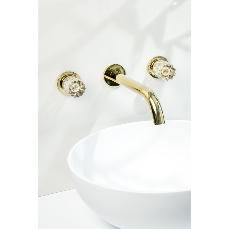 Смеситель скрытого монтажа для раковины BOHEME Elegante 152-2-G-EL Gold