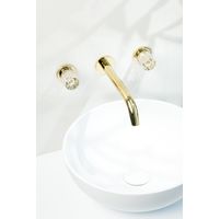 Смеситель скрытого монтажа для раковины BOHEME Elegante 152-2-G-EL Gold — 4