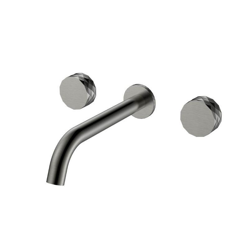 Смеситель скрытого монтажа для раковины BOHEME Stick Diamond 152-2-GM.1 Gun Metal