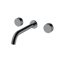 Смеситель скрытого монтажа для раковины BOHEME Stick Spirale 152-2-SGM.4 Shine Gun Metal — 1
