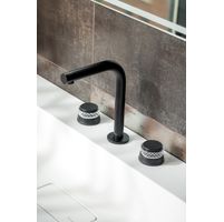 Смеситель скрытого монтажа для раковины BOHEME Aura 152-B-A Black — 3