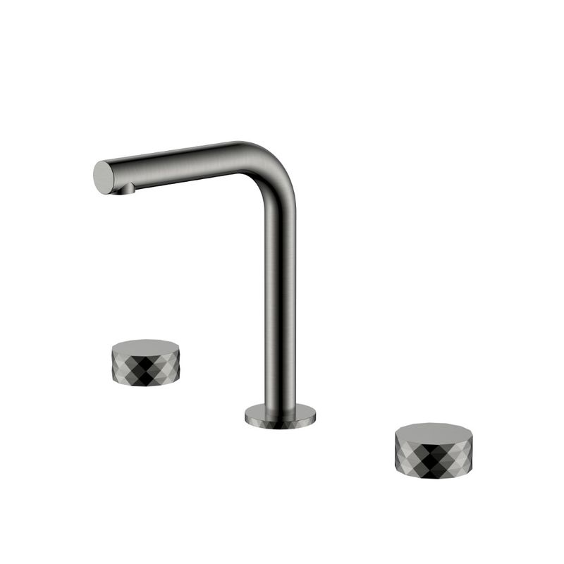 Смеситель скрытого монтажа для раковины BOHEME Stick Diamond 152-SGM.1 Shine Gun Metal