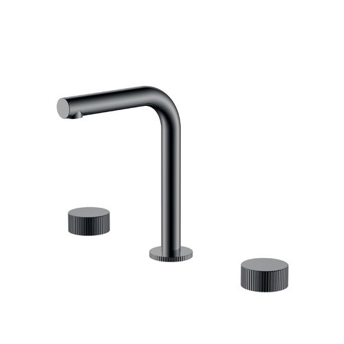 Смеситель скрытого монтажа для раковины BOHEME Stick Linea 152-SGM.3 Shine Gun Metal