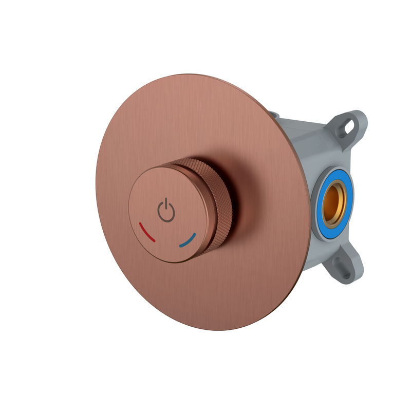 Смеситель скрытого монтажа для душа BOHEME Tech 154-4-BRB автоматический Brushed Bronze
