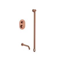 Душевой гарнитур скрытого монтажа BOHEME Tech 154-CB без лейки Copper Brushed — 1