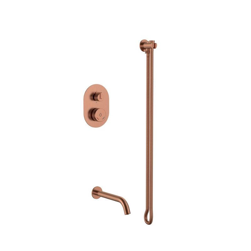 Душевой гарнитур скрытого монтажа BOHEME Tech 154-CB без лейки Copper Brushed
