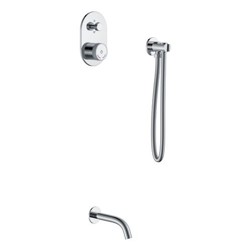 Душевой гарнитур скрытого монтажа BOHEME Tech 154-CR без лейки Chrome