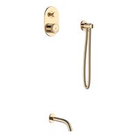 Душевой гарнитур скрытого монтажа BOHEME Tech 154-G без лейки Gold — 1