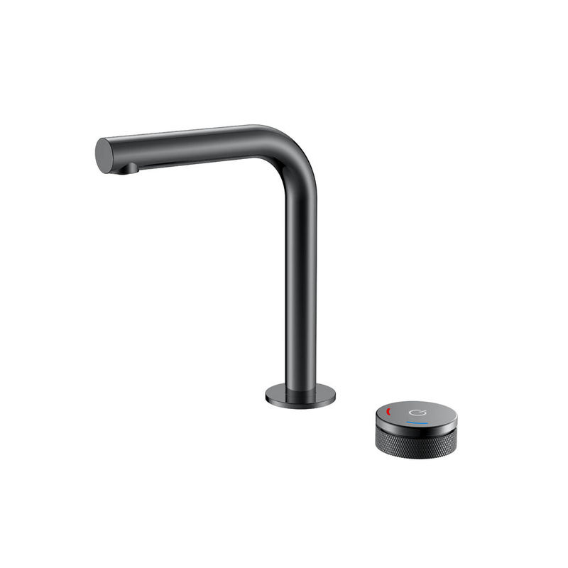 Смеситель скрытого монтажа для раковины BOHEME Tech 158-SGM автоматический Shine Gun Metal