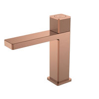 Смеситель для раковины BOHEME Quad 159-CB автоматический Copper Brushed — 1