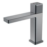 Смеситель для раковины BOHEME Quad 159-SGM автоматический Shine Gun Metal — 1