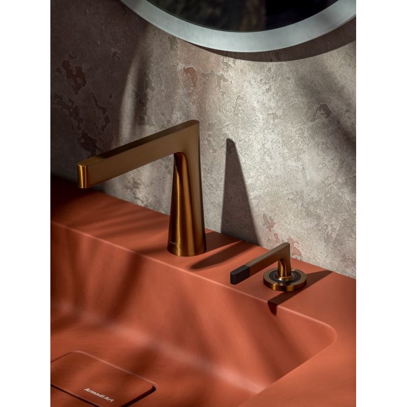 Смеситель скрытого монтажа для раковины BOHEME Duo 161-CB Copper Brushed