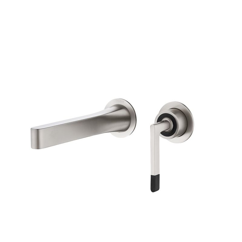 Смеситель скрытого монтажа для раковины BOHEME Duo 165-NB Nickel Brush