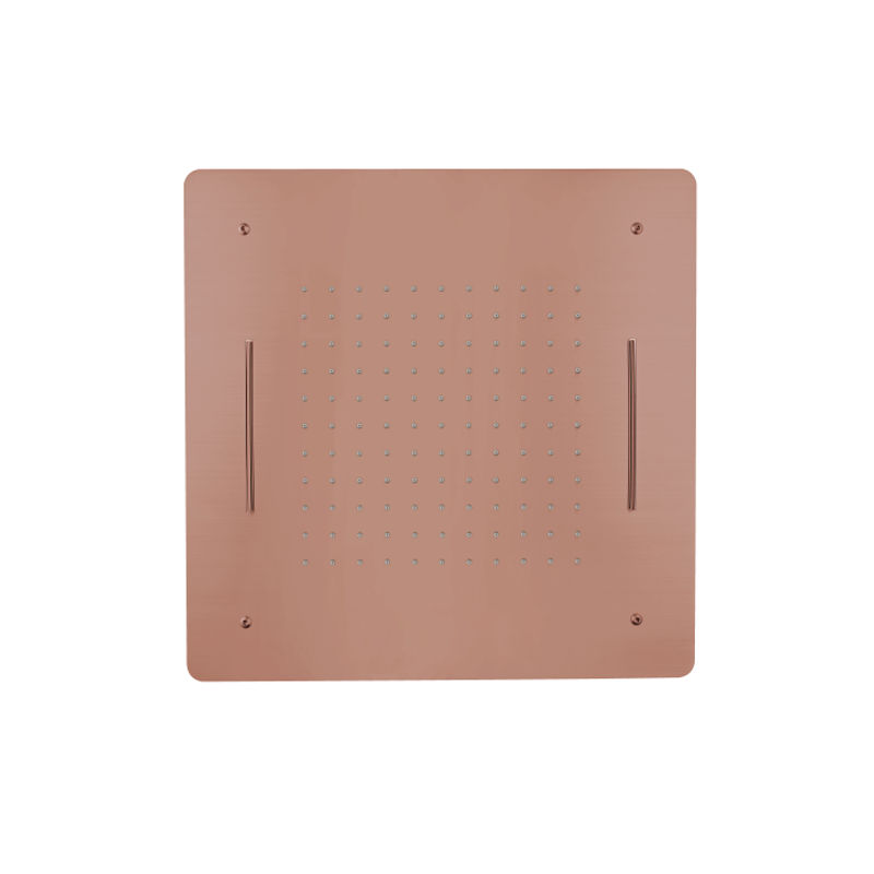 Верхний душ BOHEME 428-CB 2-х функциональный из нерж. стали Copper Brushed