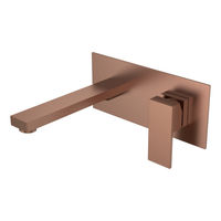Смеситель скрытого монтажа для раковины BOHEME Qubic 475-BRB Brushed Brobze — 1
