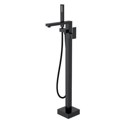 Смеситель для ванны BOHEME Qubic 479-B напольный Black