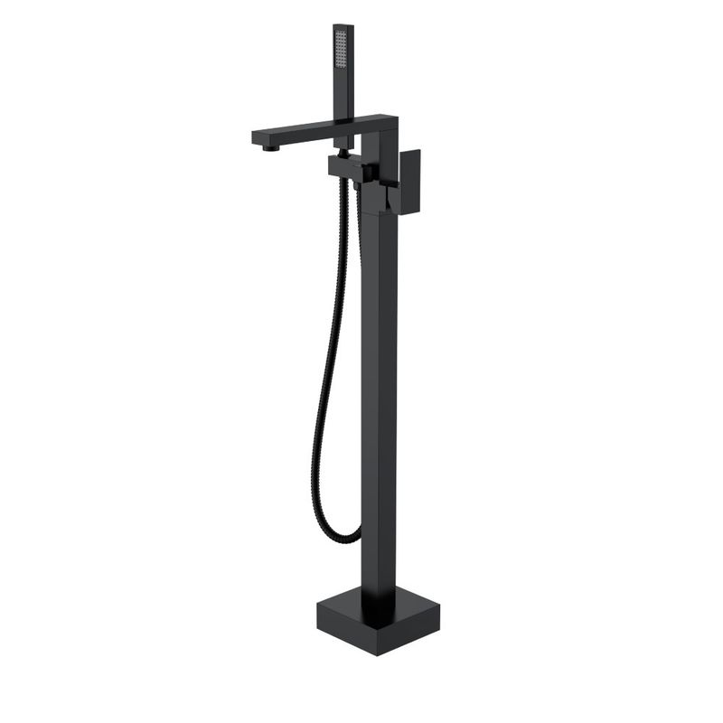 Смеситель для ванны BOHEME Qubic 479-B напольный Black
