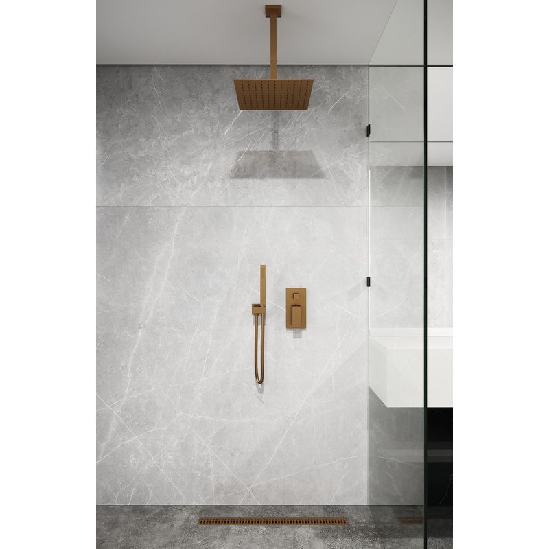 Кронштейн для верхнего душа BOHEME Qubic 629-QUBIC-MG Mat Gold