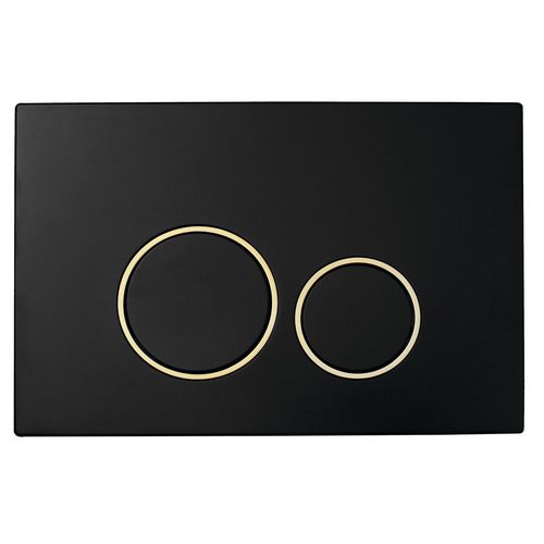 Кнопка для инсталляции, пластик BLACK GOLD, круглая